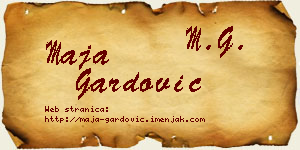 Maja Gardović vizit kartica